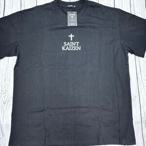 NWT Saint Kaizen Isaiah 54:17 Black Workout T-Shirt
